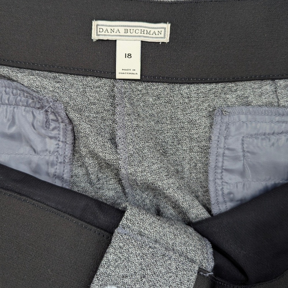 Dana Buchman Trousers‎ Womens 18 Grey Curvy Mid Rise Relaxed Leg Workwear Pants - Picture 4 of 6